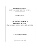 Luận văn Thạc sĩ Kinh tế: Ứng dụng Hiệp ước Basel II trong Quản trị rủi ro tại Ngân hàng TMCP Quân đội