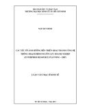 Luận văn Thạc sĩ Kinh tế: Các yếu tố ảnh hưởng đến triển khai thành công hệ thống hoạch định nguồn lực doanh nghiệp (Enterprise Resource Planning - ERP)