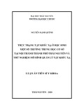 Luận án Tiến sĩ Y khoa: Thực trạng tật khúc xạ ở học sinh một số trường trung học cơ sở tại nội thành thành phố Thái Nguyên và thử nghiệm mô hình quản lý tật khúc xạ