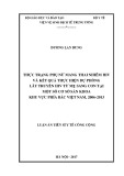 Luận án Tiến sĩ Y tế công cộng: Thực trạng phụ nữ mang thai nhiễm HIV và kết quả thực hiện dự phòng lây truyền HIV từ mẹ sang con tại một số cơ sở sản khoa khu vực phía bắc Việt Nam, 2006-2013