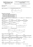 Đề thi thử tốt nghiệp THPT năm 2021 môn Toán - Cụm liên trường THPT Quảng Nam