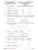 Đề thi thử tốt nghiệp THPT năm 2021 môn Toán có đáp án - Trường THPT chuyên Lam Sơn (Lần 3)