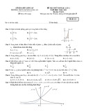 Đề thi thử tốt nghiệp THPT năm 2021 môn Toán có đáp án - Trường THPT chuyên Long An (Lần 2)