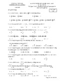 Đề thi thử tốt nghiệp THPT năm 2021 môn Toán có đáp án - Trường THPT Đô Lương 2