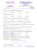 Đề thi thử tốt nghiệp THPT năm 2021 môn Toán có đáp án - Trường THPT Yên Định 2 (Lần 2)