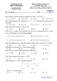 Đề thi thử tốt nghiệp THPT năm 2021 môn Toán có đáp án - Trường THPT Lý Thánh Tông (Lần 2)