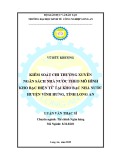 Luận văn Thạc sĩ Kinh tế: Kiểm soát chi thường xuyên Ngân sách Nhà nước theo mô hình Kho bạc điện tử tại Kho bạc Nhà nước Huyện Vĩnh Hưng Tỉnh Long An