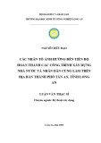 Luận vănLuận văn Thạc sĩ Kỹ thuật xây dựng: Các nhân tố ảnh hưởng đến tiến độ hoàn thành các công trình xây dựng Nhà nước và nhân dân cùng làm trên địa bàn thành phố Tân An, tỉnh Long An