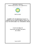 Luận văn Thạc sĩ Kỹ thuật Xây dựng: Nghiên cứu ổn định mái taluy và chống sạt lở, xói lở trong công tác nạo vét sông khu vực tỉnh Đồng Tháp