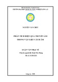 Luận văn Thạc sĩ Kỹ thuật Xây dựng: Phân tích hiệu quả truyền âm trong vật liệu cách âm