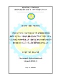 Luận văn Thạc sĩ Kinh tế: Phân tích các nhân tố ảnh hưởng đến sự hài lòng trong công việc của cán bộ phòng ban tại UBND huyện Châu Thành