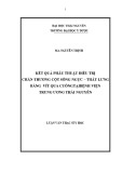 Luận văn Thạc sĩ Y học: Kết quả phẫu thuật điều trị chấn thương cột sống ngực - thắt lưng bằng vít qua cuống tại bệnh viện Trung ương Thái Nguyên