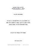 Luận văn Thạc sĩ Y học: Tỷ lệ và ảnh hưởng của tật khúc xạ đến sức khỏe và học tập của học sinh Trung học cơ sở tỉnh Phú Thọ
