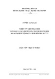 Luận văn Thạc sĩ Y học: Nghiên cứu một số đặc điểm lâm sàng và cận lâm sàng của tràn dịch màng phổi do lao tại Bệnh viện Lao và Bệnh phổi Thái Nguyên