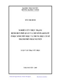 Luận văn Thạc sĩ Y học: Nghiên cứu thực trạng bệnh hen phế quản và chỉ số Peakflow ở học sinh tiểu học và trung học cơ sở thành phố Thái Nguyên