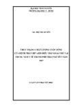 Luận văn Thạc sĩ Y học: Thực trạng chất lượng cuộc sống của bệnh nhân HIV/AIDS điều trị ngoại trú tại Trung tâm y tế thành phố Thái Nguyên năm 2017