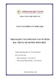 Báo cáo nghiên cứu khoa học: Nhận dạng vân lòng bàn tay sử dụng đặc trưng mã hướng phân biệt