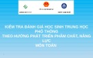 Báo cáo tập huấn: Kiểm tra đánh giá học sinh trung học phổ thông theo hướng phát triển phẩm chất, năng lực môn Toán