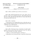 Đề thi Giáo viên giỏi THPT cấp trường năm 2018-2019 môn Lịch sử có đáp án – Sở GD&ĐT Nghệ An