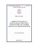 Luận án Tiến sĩ Y học: Nghiên cứu ứng dụng và đánh giá kết quả phẫu thuật nội soi sau phúc mạc tạo hình niệu quản sau tĩnh mạch chủ dưới