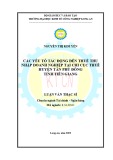 Luận văn Thạc sĩ Kinh tế: Các yếu tố tác động đến thuế thu nhập doanh nghiệp tại Chi cục Thuế Huyện Tân Phú Đông, Tỉnh Tiền Giang