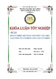 Khoá luận tốt nghiệp: Hoàn thiện kế toán nguyên vật liệu tại Công ty Cổ phần Xây lắp An Nhơn