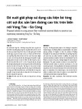 Đề xuất giải pháp sử dụng cấu kiện bê tông cốt sợi đúc sẵn làm đường cao tốc trên biển nối Vũng Tàu - Gò Công