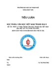 Tiểu luận Văn học Việt Nam trung đại II: Triết lý triết thân trong văn học trung đại Việt Nam qua một số tác phẩm tiêu biểu  (Nửa cuối thế kỉ XVIII đến nửa đầu thế kỉ XIX)