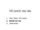 Bài giảng Tổ chức dự án - Chương 3: Nhóm dự án