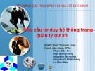 Bài thuyết trình Nhu cầu tư duy hệ thống trong quản lý dự án - GVHD: Bành Thị Uyên Uyên