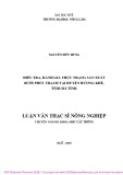 Luận văn Thạc sĩ Nông nghiệp: Điều tra, đánh giá thực trạng sản xuất bưởi Phúc Trạch tại huyện Hương Khê, tỉnh Hà Tĩnh