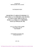 Luận văn Thạc sĩ Nông nghiệp: Ảnh hưởng của đệm lót sinh học và khẩu phần ăn tự phối đến sinh trưởng và chất lượng thịt ở lợn lai Duroc x (Landrace x Yorkshire) nuôi tại tỉnh Quảng Trị