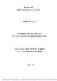 Luận văn Thạc sĩ Nông nghiệp: Đánh giá khả năng chịu hạn của một số giống đậu tương triển vọng