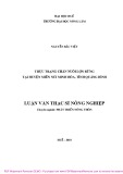 Luận văn Thạc sĩ Nông nghiệp: Thực trạng chăn nuôi lợn rừng tại huyện miền núi Minh Hóa, tỉnh Quảng Bình