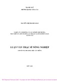 Luận văn Thạc sĩ Nông nghiệp: Nghiên cứu ảnh hưởng của giá thể đến sinh trưởng, phát triển của một số giống lan Mokara tại thành phố Tam Kỳ, Quảng Nam