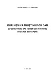 Khái niệm và thuật ngữ cơ bản sử dụng trong các nghiên cứu khoa học sức khỏe định lượng