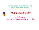 Bài giảng Nguyên lý máy: Chương 2 - ĐH Giao thông Vận Tải