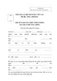 Mẫu Giấy đề nghị công nhận tương đương đào tạo nghề công chứng (Mẫu số TP-CC-01)