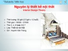 Bài giảng Nguyên lý thiết kế nội thất - Huỳnh Văn Thông