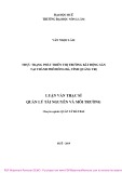 Luận văn Thạc sĩ Quản lý tài nguyên và môi trường: Thực trạng phát triển thị trường bất động sản tại thành phố Đông Hà, tỉnh Quảng Trị