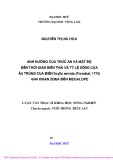 Luận văn Thạc sĩ Khoa học Nông nghiệp: Ảnh hưởng của thức ăn và mật độ đến thời gian biến thái và tỷ lệ sống của ấu trùng cua biển Scylla serrata (Forsskal, 1775) giai đoạn Zoea đến Megalope