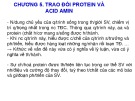 Bài giảng Hóa sinh đại cương - Chương 5: Chuyển hóa protein và acid amin