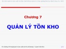 Bài giảng Quản lý sản xuất cho kỹ sư: Chương 7 - Đường Võ Hùng