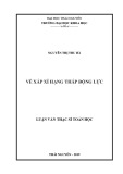 Luận văn Thạc sĩ Toán học: Về xấp xỉ hạng thấp động lực
