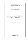 Luận văn Thạc sĩ Toán học: Ứng dụng của tích vô hướng và tích có hướng