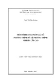 Luận văn Thạc sĩ Toán học: Một số phương pháp giải số phương trình và hệ phương trình vi phân cấp cao