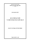 Luận văn Thạc sĩ Toán học: Quan hệ hai ngôi và một số bài toán liên quan