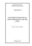 Luận văn Thạc sĩ Toán học: Bài toán biên giá trị ban đầu của phương trình parabolic cấp hai