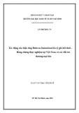 Luận văn Thạc sĩ Kinh tế: Tác động của hiệu ứng Balassa-Samuelson lên tỷ giá hối đoái - Bằng chứng thực nghiệm tại Việt Nam và các đối tác thương mại lớn