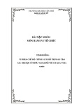 Bài tập nhóm môn Hành vi tổ chức: Vi phạm chế độ chính sách hỗ trợ đào tạo sau đại học ở nước ngoài đối với cơ quan nhà nước